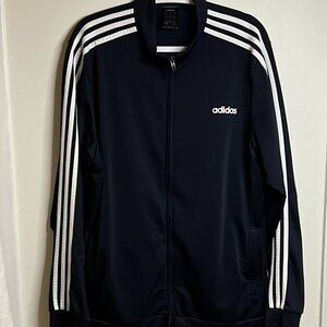 Men's adidas Tricot Track Jacket in Navy & White Size XL